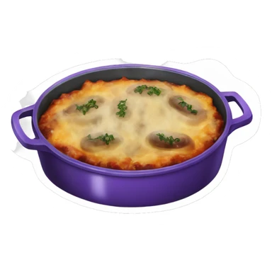 Eggplant casserole sticker