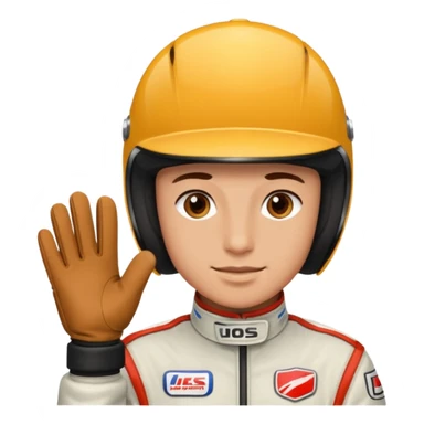  Race Driver with Gloves sticker