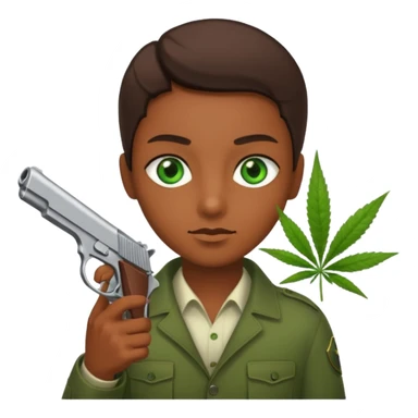 weed n guns sticker