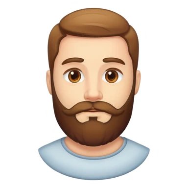 realistic male portrait with beard sticker