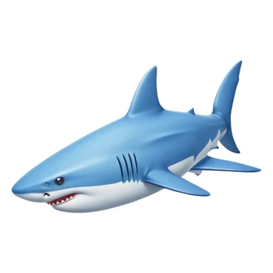 Draw an shark with 3 legs and on his legs he has blue nike shoes sticker