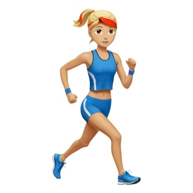 give me a tall, blonde female runner sticker