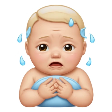 crying baby sticker