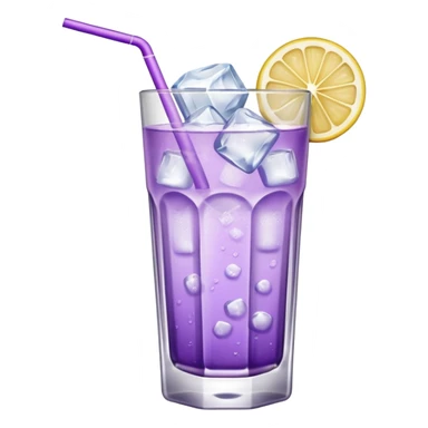 Cocktail light purple with high glass sticker