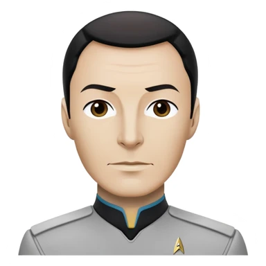 Captain of the Enterprise from the Star Trek movie universe  sticker