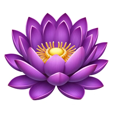 purple lotus beautiful glitters sticker