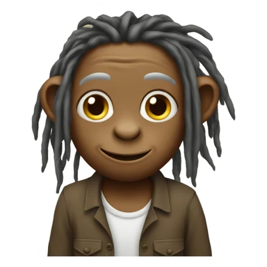 Monkey with dreads farming  sticker