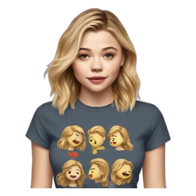 chloë grace moretz wearing tee sticker