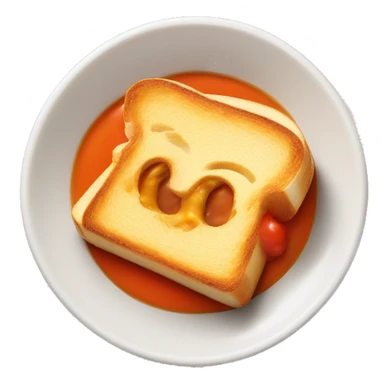 Grilled cheese sandwich with a bowl of tomato soup  sticker