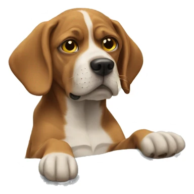 dog chill guy meme sticker