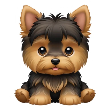 Yorkie puppy sticker