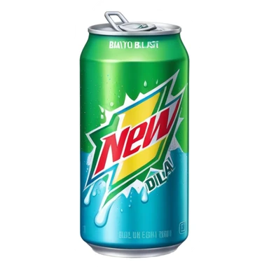 mtn dew baja blast can sticker