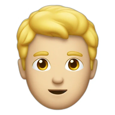 Homme blond en train de fumer sticker