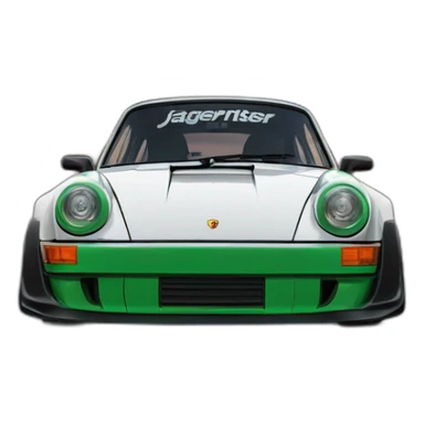 Porsche RWB Jagermeister sticker