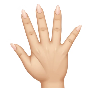 A hand with only the third finger, the thumb, and the pinky pointed up. The ring finger and pointer fingers are down sticker