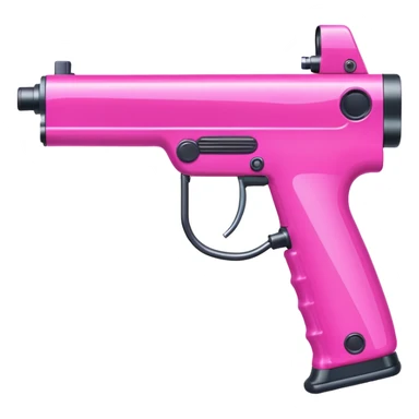 paintball gun pink and colorful details sticker