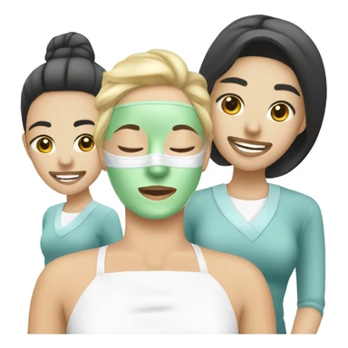 spa treatment at a cosmetologist sticker