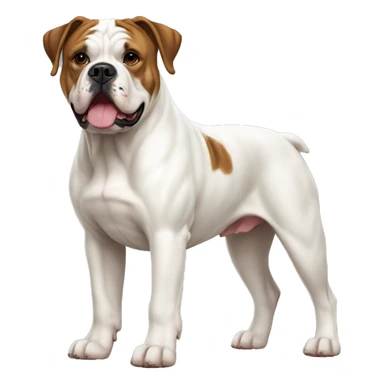 American Bulldog Dog Breed Full Body sticker