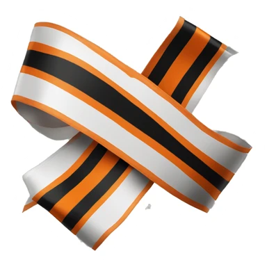 St. George's ribbon black and orange z sticker