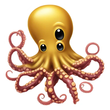 Pulpo comiendo un gofre sticker