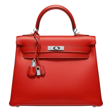 hermes kelly bag bright red silver hardware sticker
