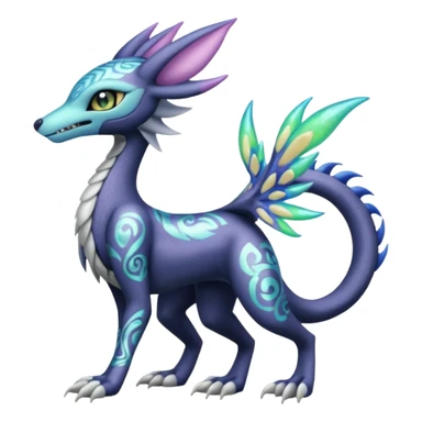 Badass edgy cool realistic Meloetta-Sergal-Cresselia-Palkia-Stitch-Fakémon-creature-hybrid sticker