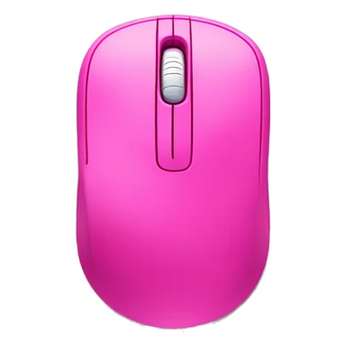 Pink “computer mouse” with hot pink accents  sticker