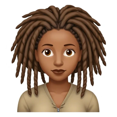 Black woman with locs on Netflix  sticker