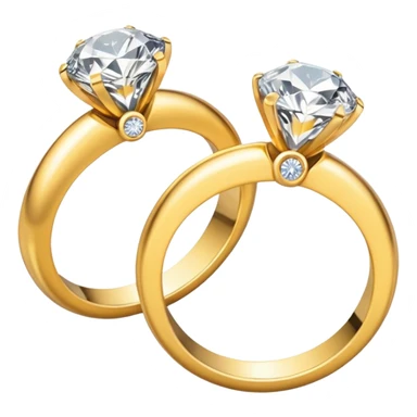 two ndian engagements rings next to each other sticker