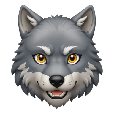 wolf body sticker