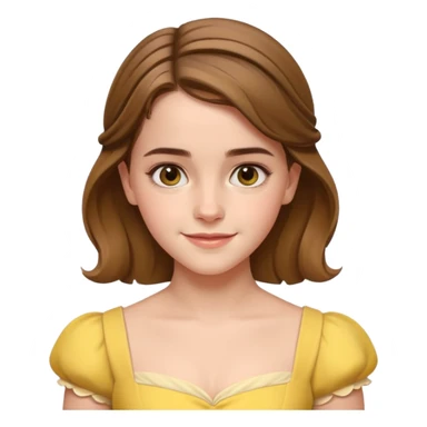 emma watson as belle Cinematic Realistic sticker