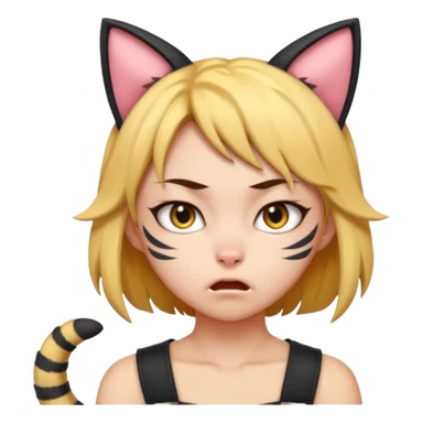 neko-girl angry
 sticker