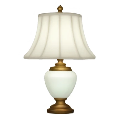 White Tiffany lamp sticker