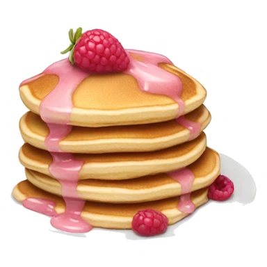 pancakes light pink berry sticker