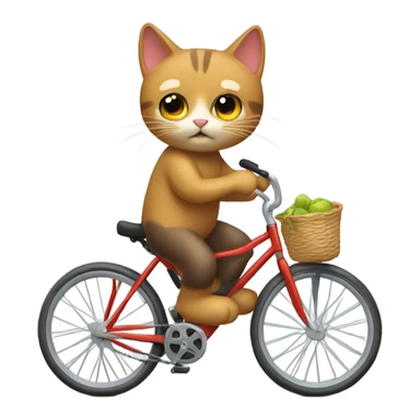 Gato en bicicleta sticker