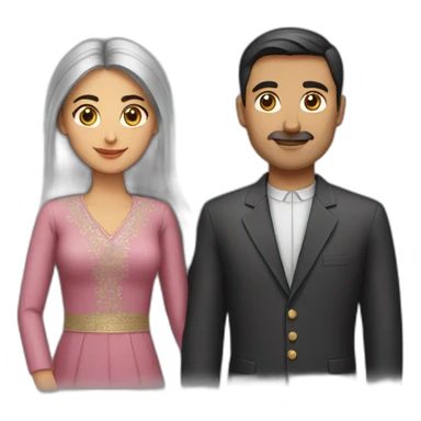 azerbaijani couple sticker
