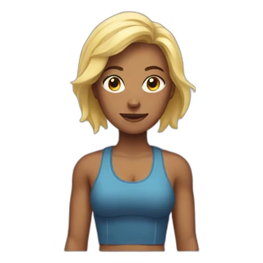 gym woman sticker