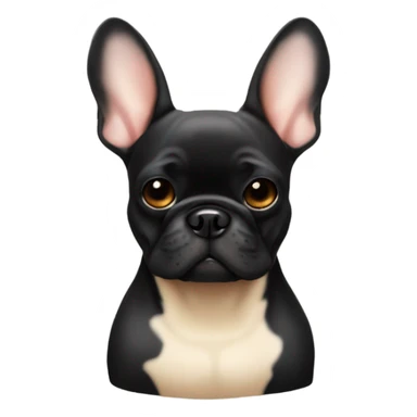 fawn french bulldog with black mask sticker
