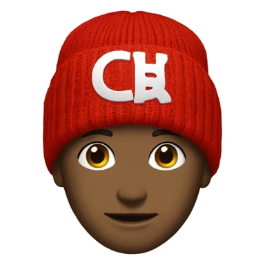 Supreme red Beanie sticker