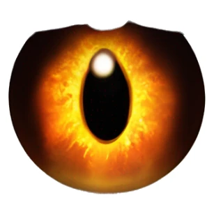 Eye of Sauron in Mordor sticker
