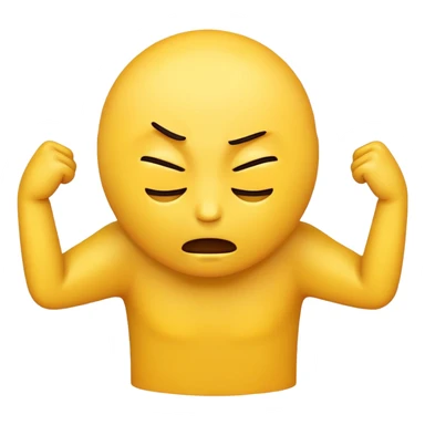 an emoji strangling themselves sticker