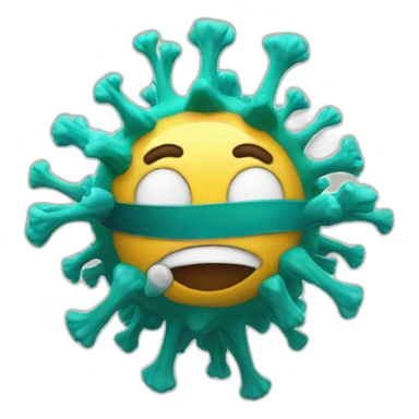 Corona virus sticker