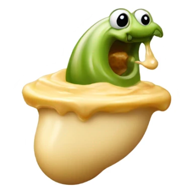 Slug eating hummus  sticker