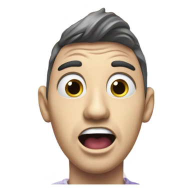 Mind blown being sick with rainbow sticker