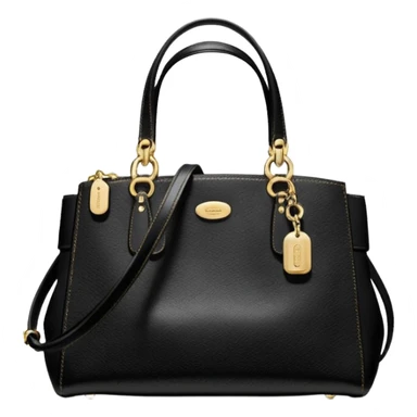 Coach Brooke Carryall black bag sticker