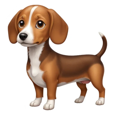beagle dachshund mix sticker