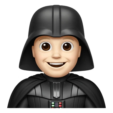 Darth Vader emoji celebrates happy  sticker