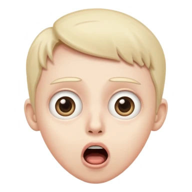 Shocked face sticker