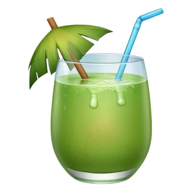 Green Coconut water sticker