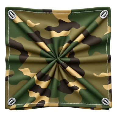 forrest camouflage bandana sticker